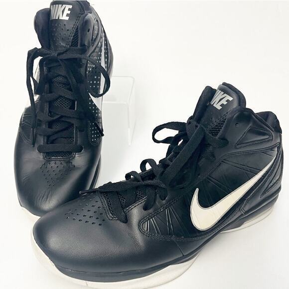 NIKE AIR MAX VTG MEN DESTINY FLYWIRE BASKETBALL SNEAKERS SHOES SIZE 9.5 Black - Picture 1 of 7